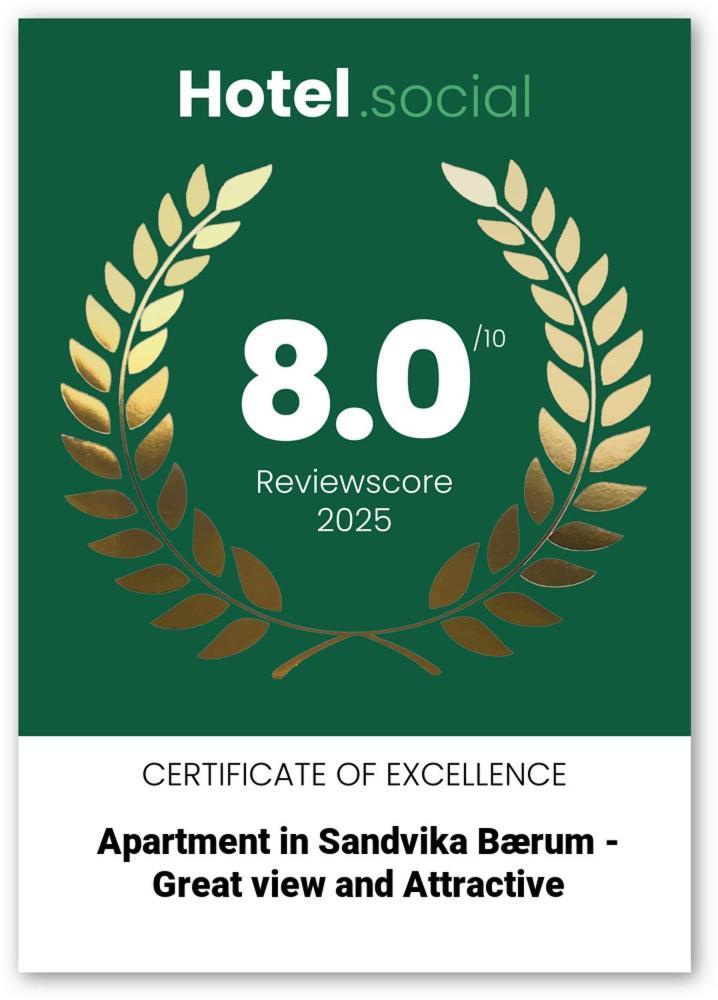 Jeci Apartment Sandvika Baerum - Great View And Attractive 외부 사진